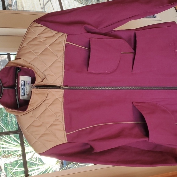 Stormy Kromer Mercantile Plum Harbor 100% Cotton Quiltex Canvas Sz. M Jacket - Picture 4 of 12